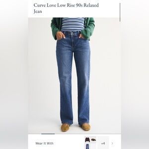 Abercrombie Curve Love Low Rise 90s Relaxed Jeans